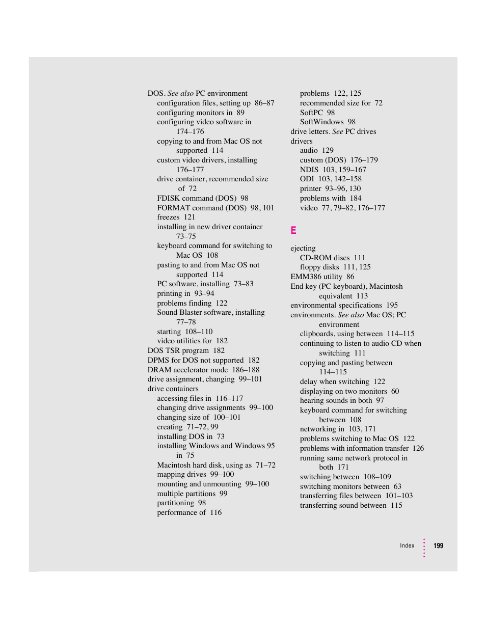 Apple PC Compatibility Card 12-inch card User Manual | Page 213 / 222