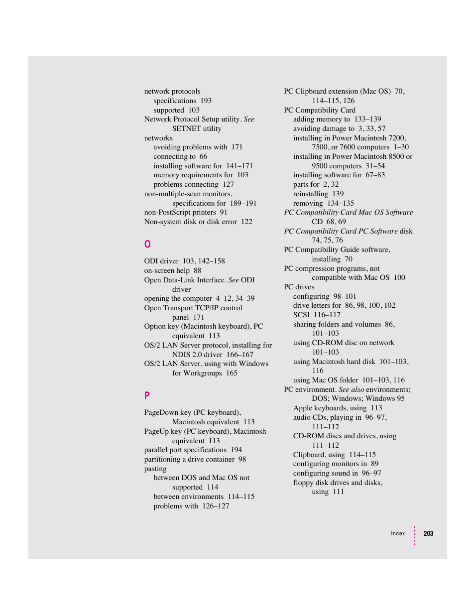 Apple PC Compatibility Card 12-inch card User Manual | Page 217 / 222