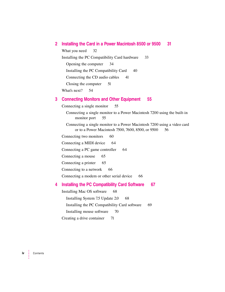 Apple PC Compatibility Card 12-inch card User Manual | Page 4 / 222