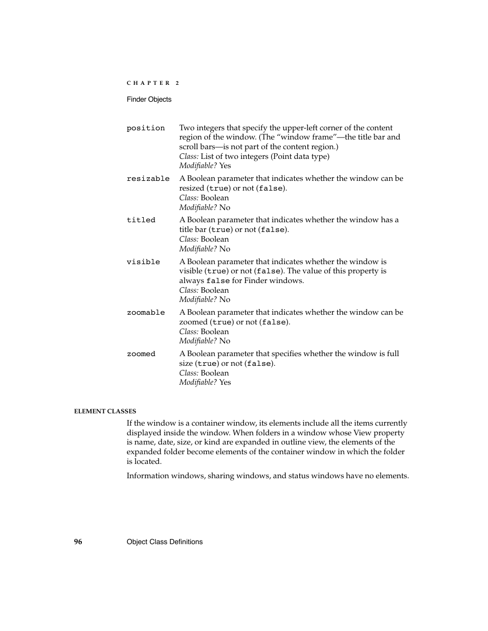 Apple AppleScript Finder Guide User Manual | Page 108 / 168