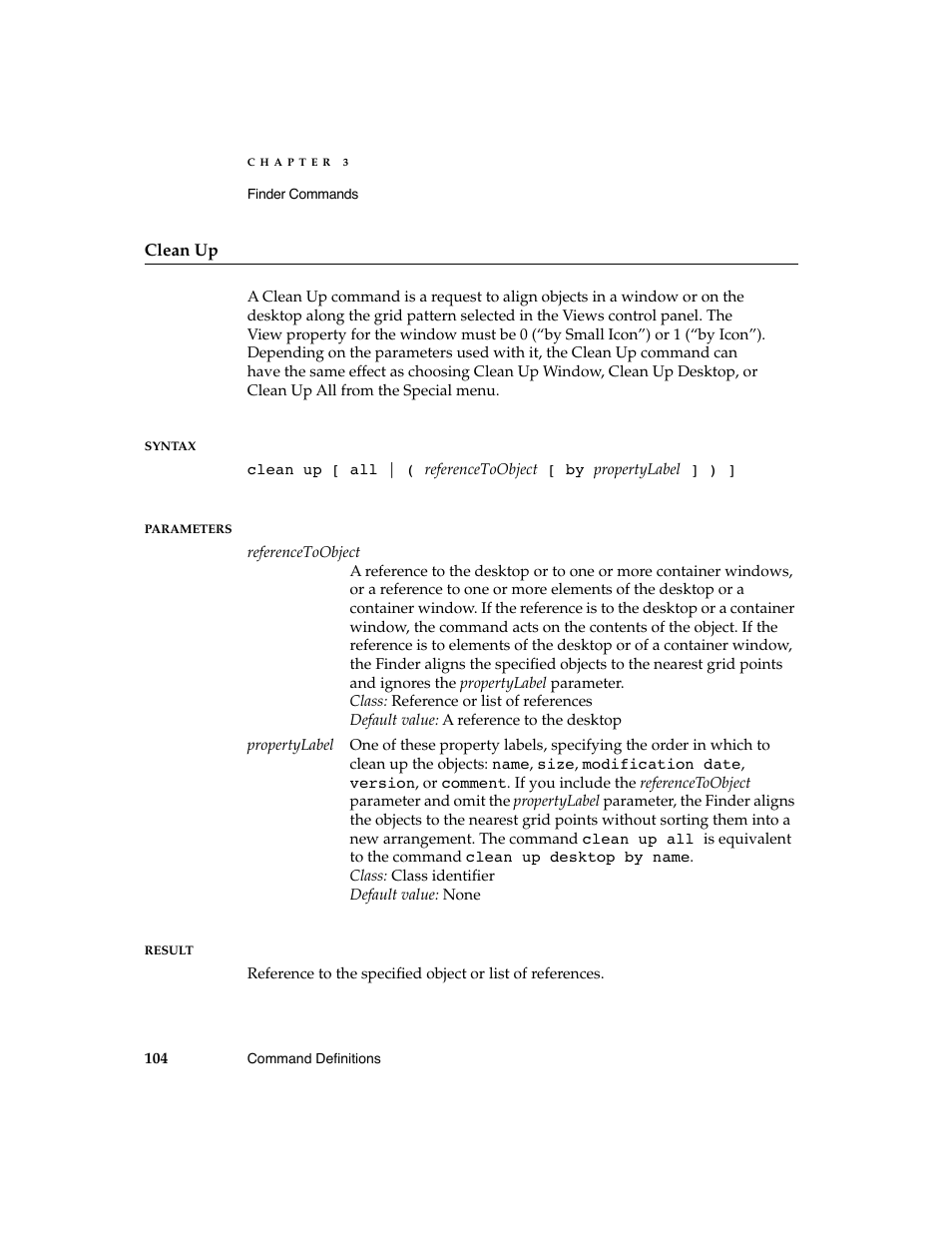 Apple AppleScript Finder Guide User Manual | Page 116 / 168
