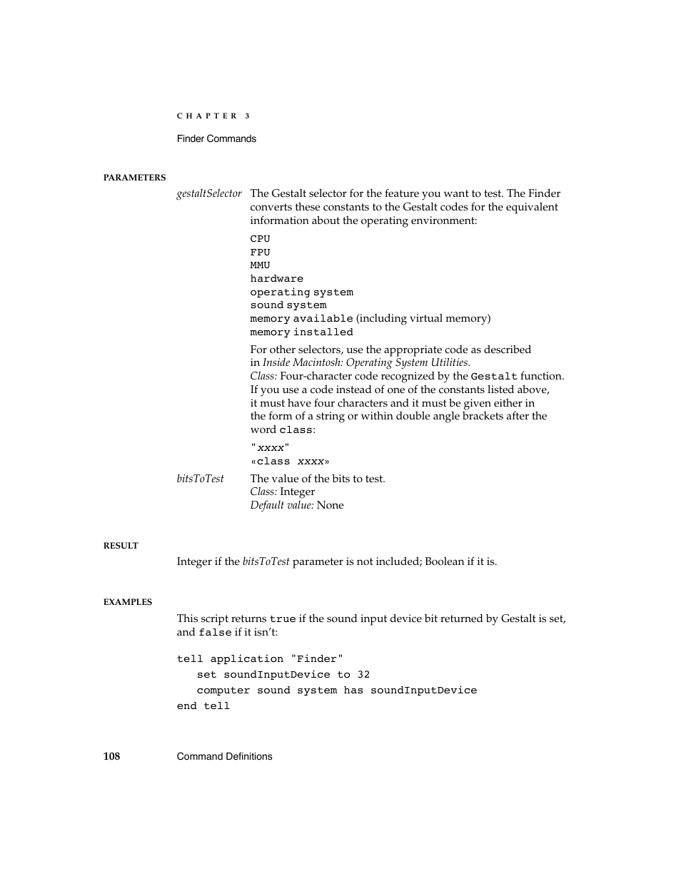 Apple AppleScript Finder Guide User Manual | Page 120 / 168