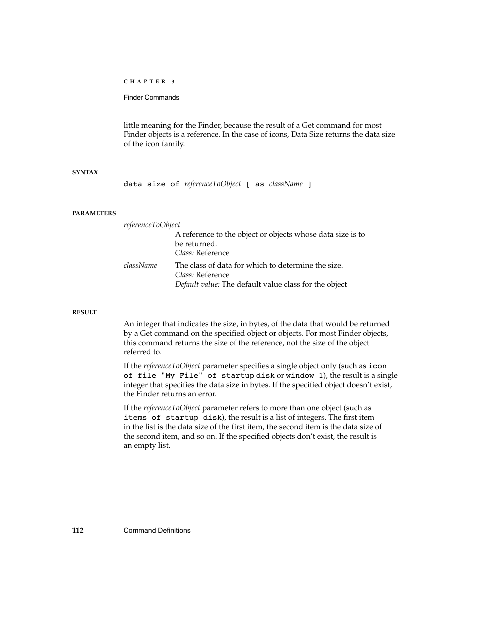 Apple AppleScript Finder Guide User Manual | Page 124 / 168