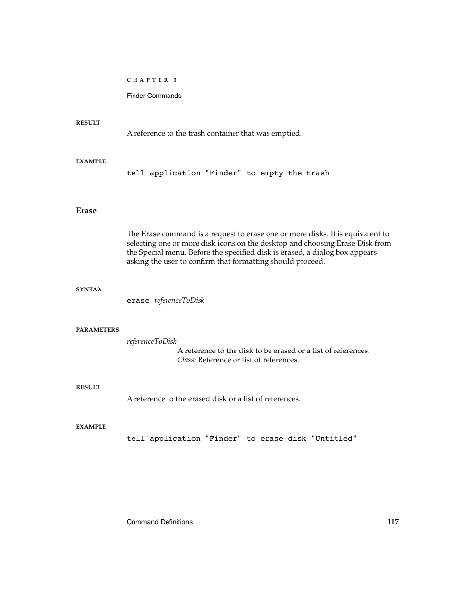 Apple AppleScript Finder Guide User Manual | Page 129 / 168