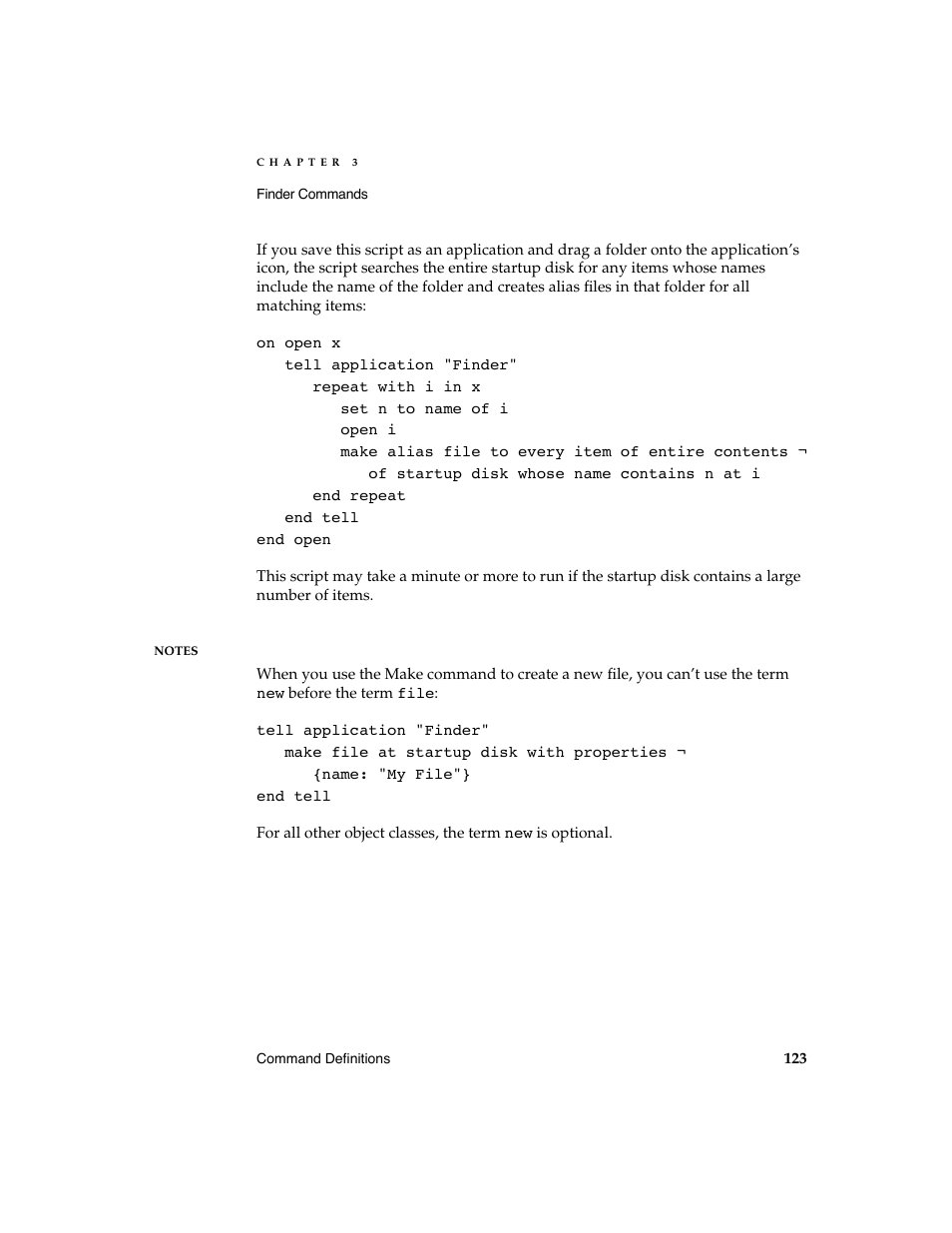 Apple AppleScript Finder Guide User Manual | Page 135 / 168