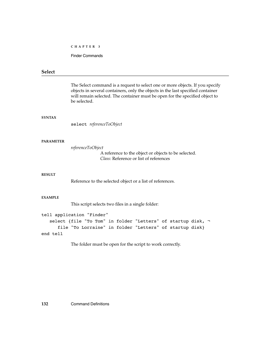 Apple AppleScript Finder Guide User Manual | Page 144 / 168