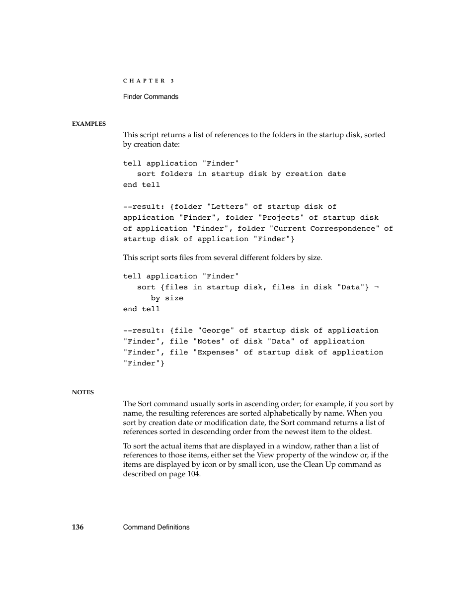 Apple AppleScript Finder Guide User Manual | Page 148 / 168