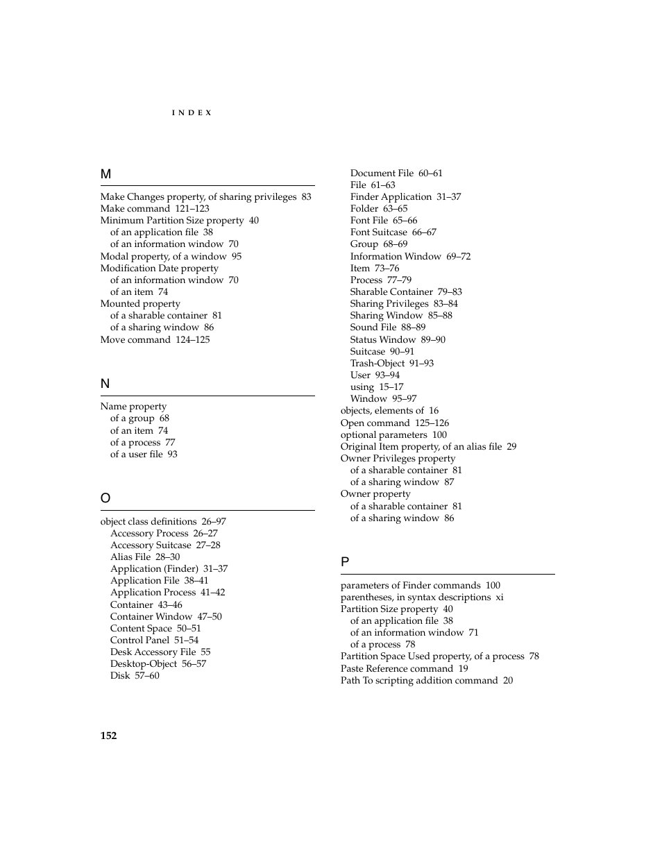 Apple AppleScript Finder Guide User Manual | Page 164 / 168