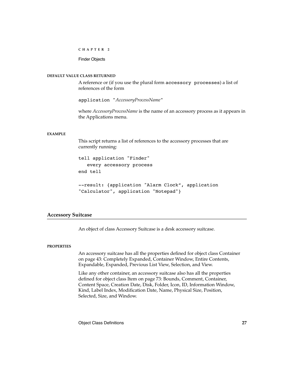 Apple AppleScript Finder Guide User Manual | Page 39 / 168