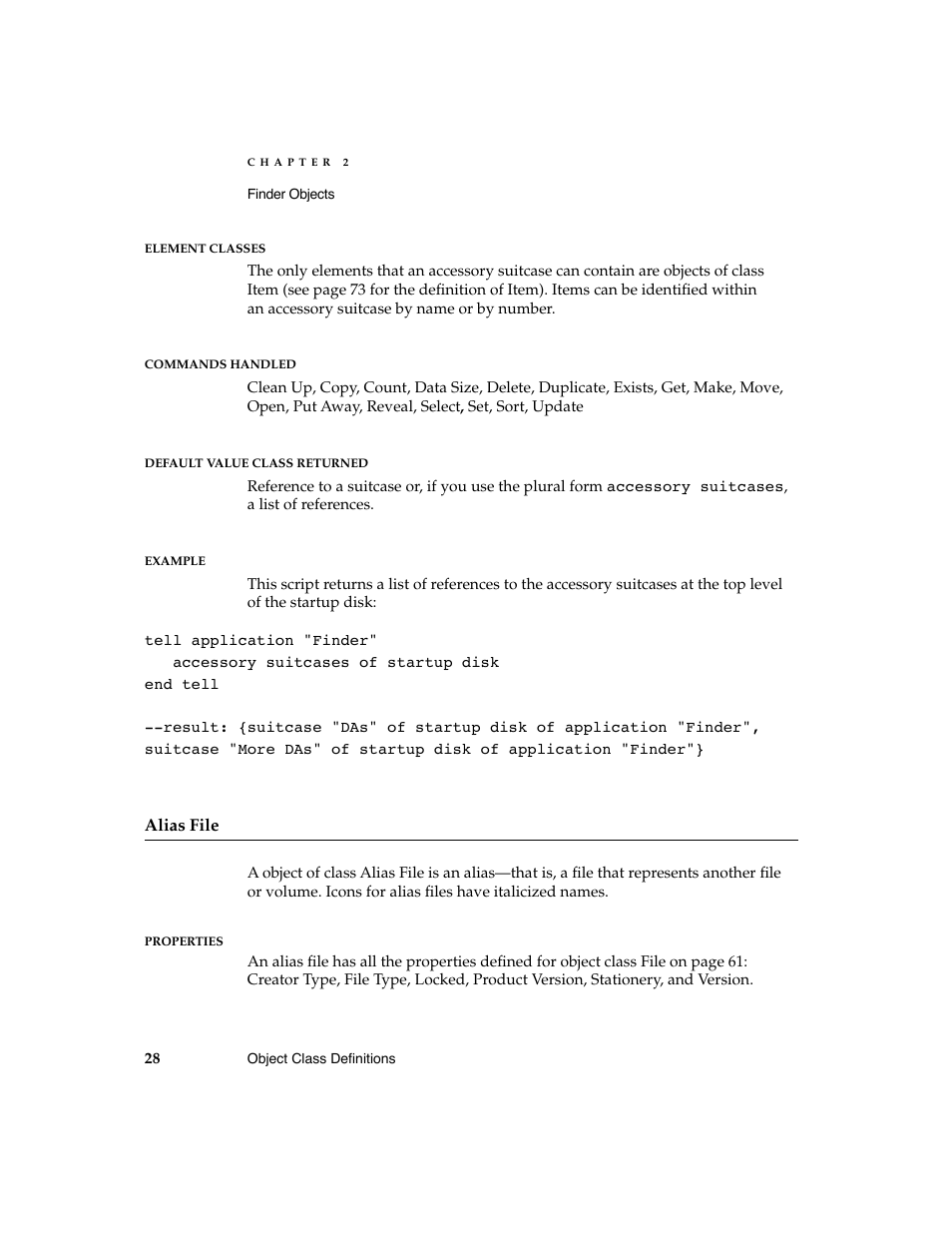 Apple AppleScript Finder Guide User Manual | Page 40 / 168