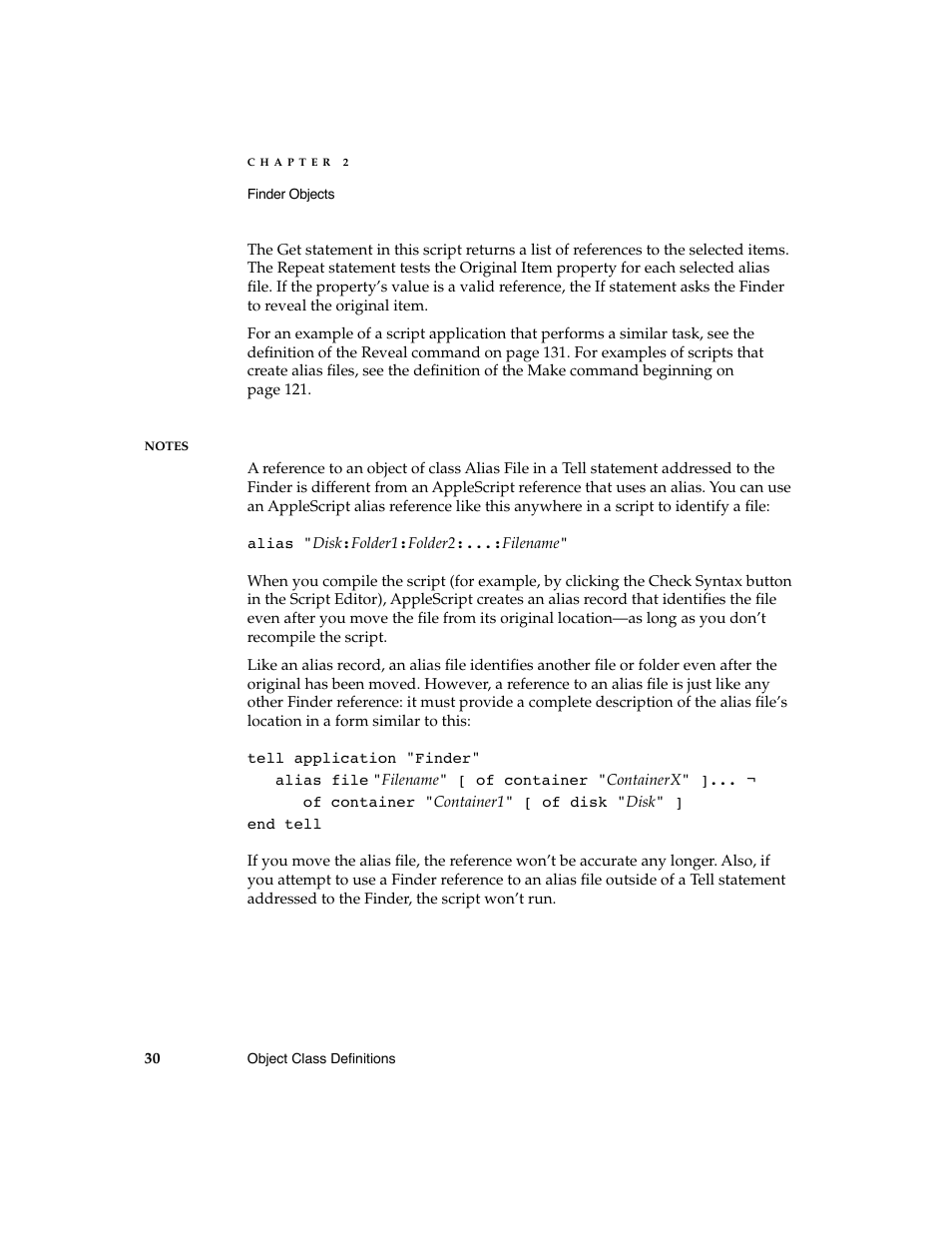 Apple AppleScript Finder Guide User Manual | Page 42 / 168