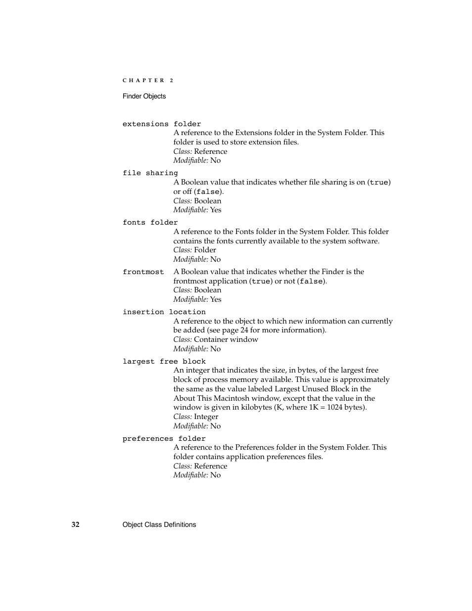Apple AppleScript Finder Guide User Manual | Page 44 / 168