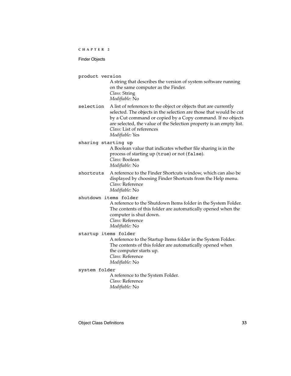 Apple AppleScript Finder Guide User Manual | Page 45 / 168