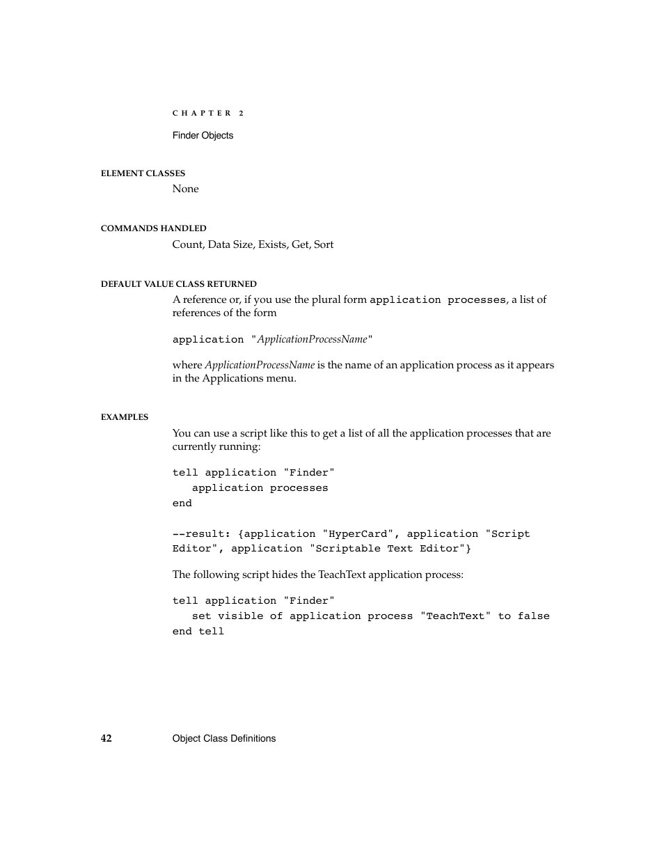 Apple AppleScript Finder Guide User Manual | Page 54 / 168