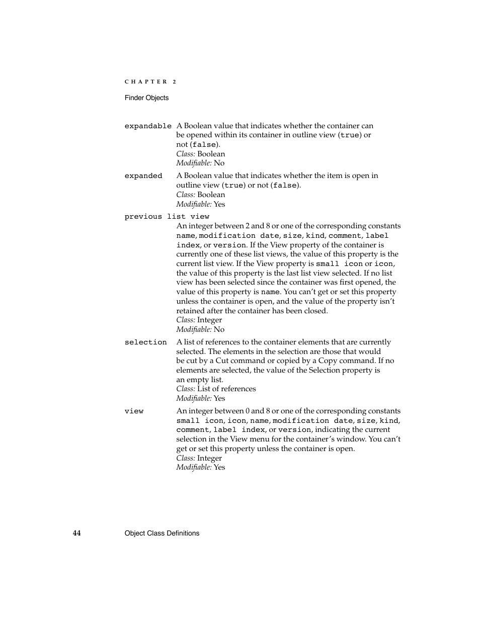 Apple AppleScript Finder Guide User Manual | Page 56 / 168