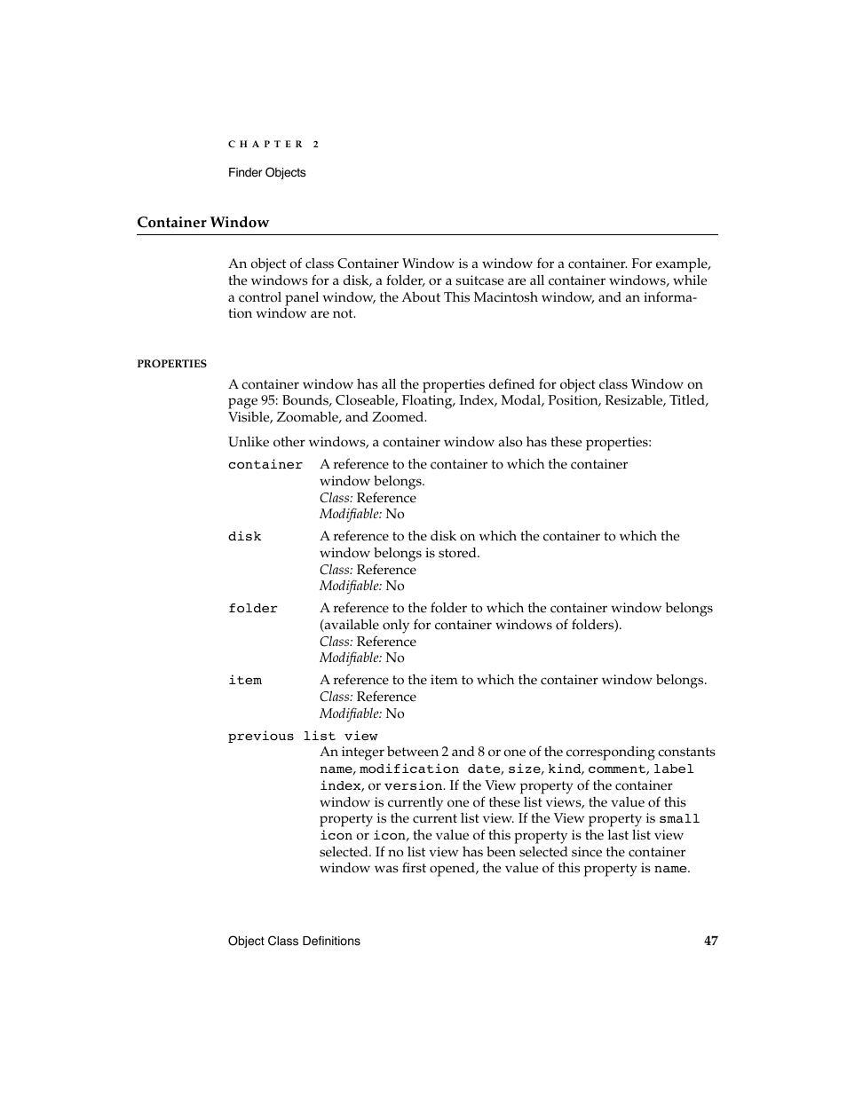 Apple AppleScript Finder Guide User Manual | Page 59 / 168