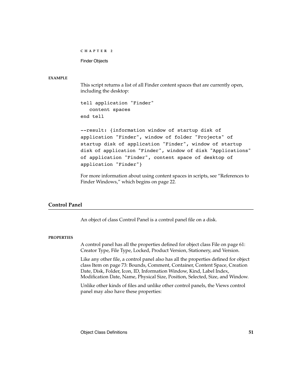 Apple AppleScript Finder Guide User Manual | Page 63 / 168