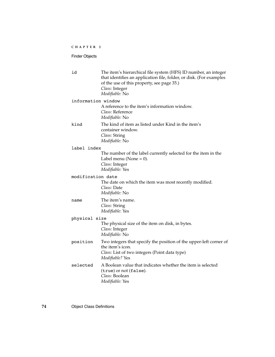 Apple AppleScript Finder Guide User Manual | Page 86 / 168