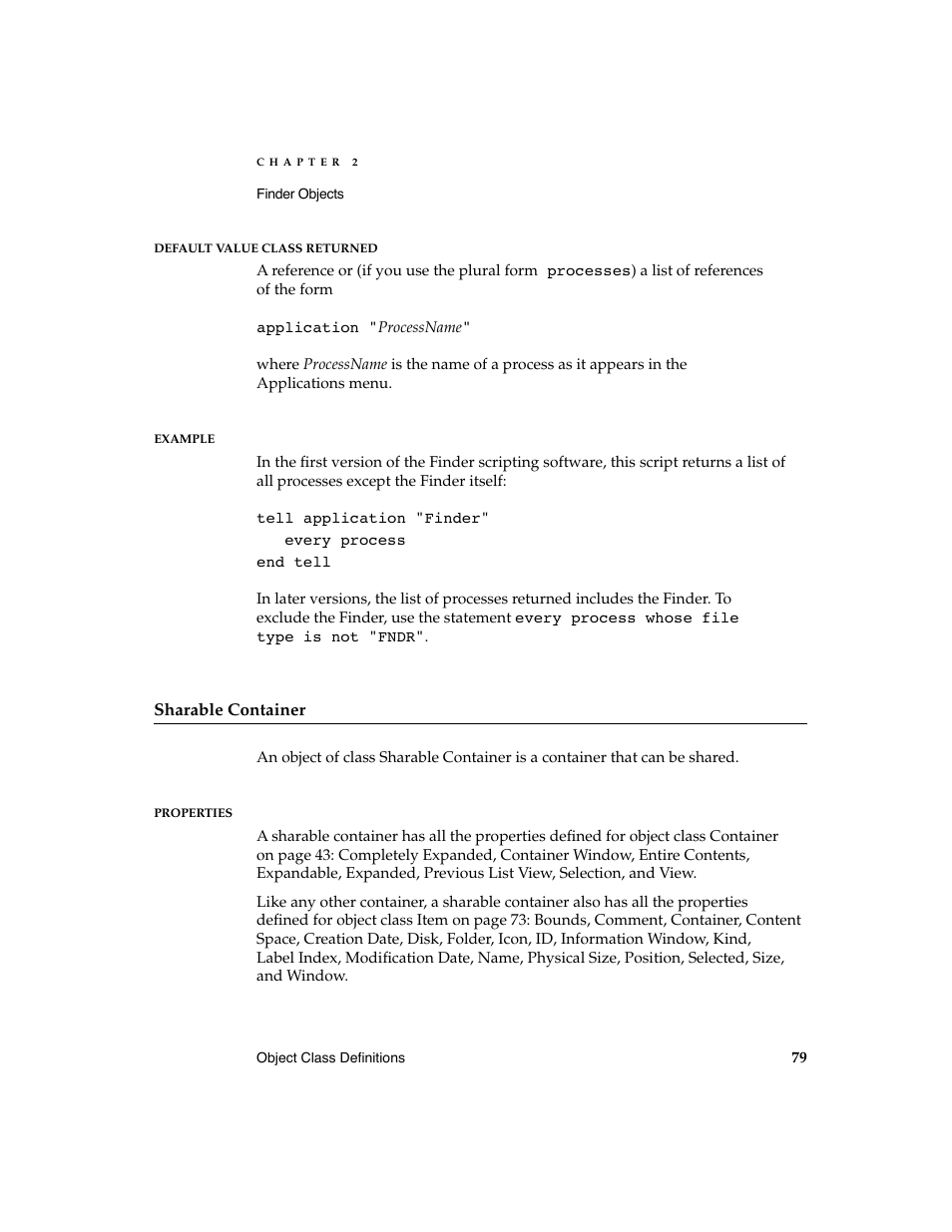 Apple AppleScript Finder Guide User Manual | Page 91 / 168