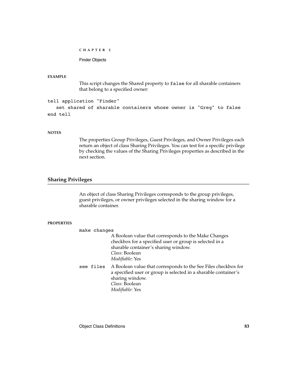 Apple AppleScript Finder Guide User Manual | Page 95 / 168