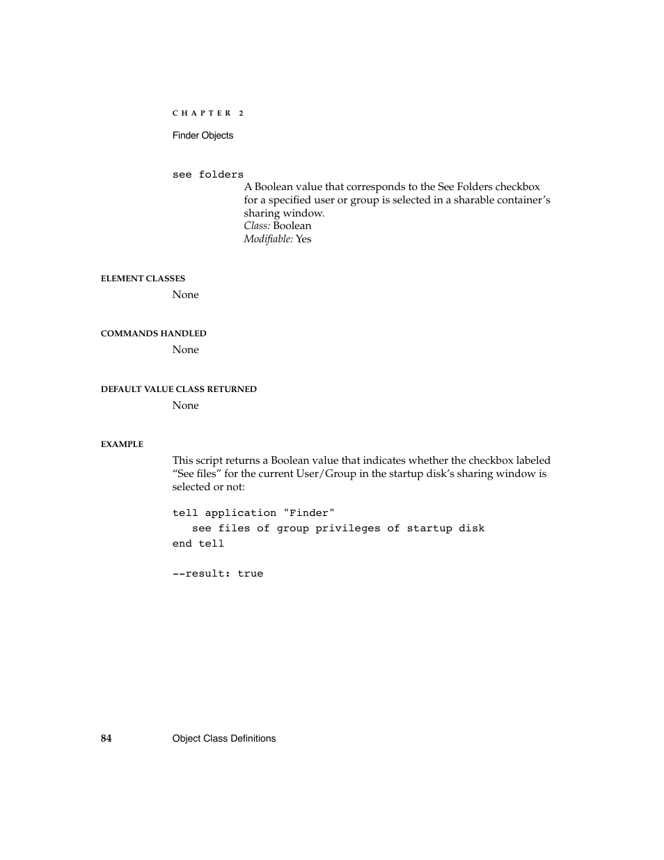 Apple AppleScript Finder Guide User Manual | Page 96 / 168