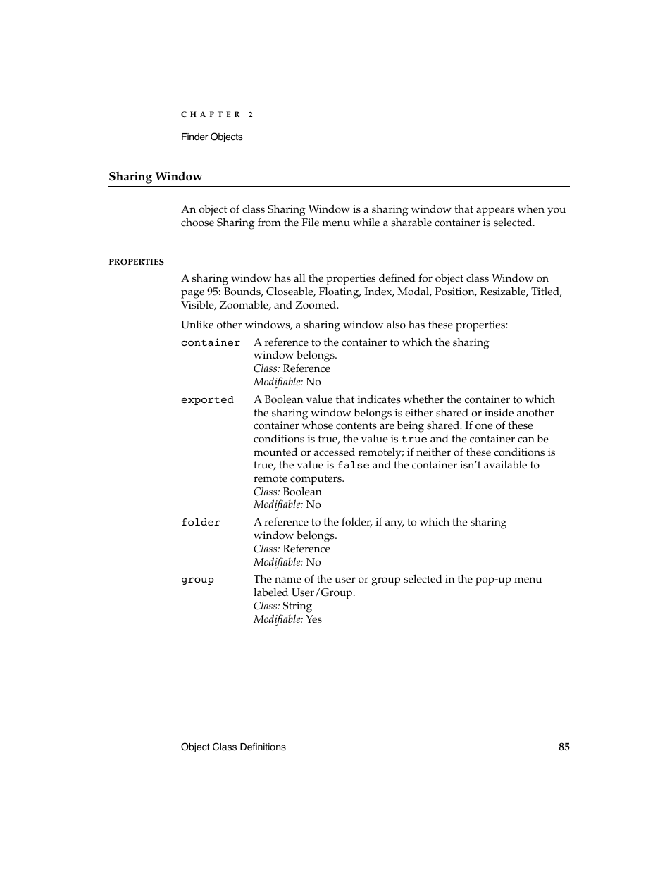 Apple AppleScript Finder Guide User Manual | Page 97 / 168