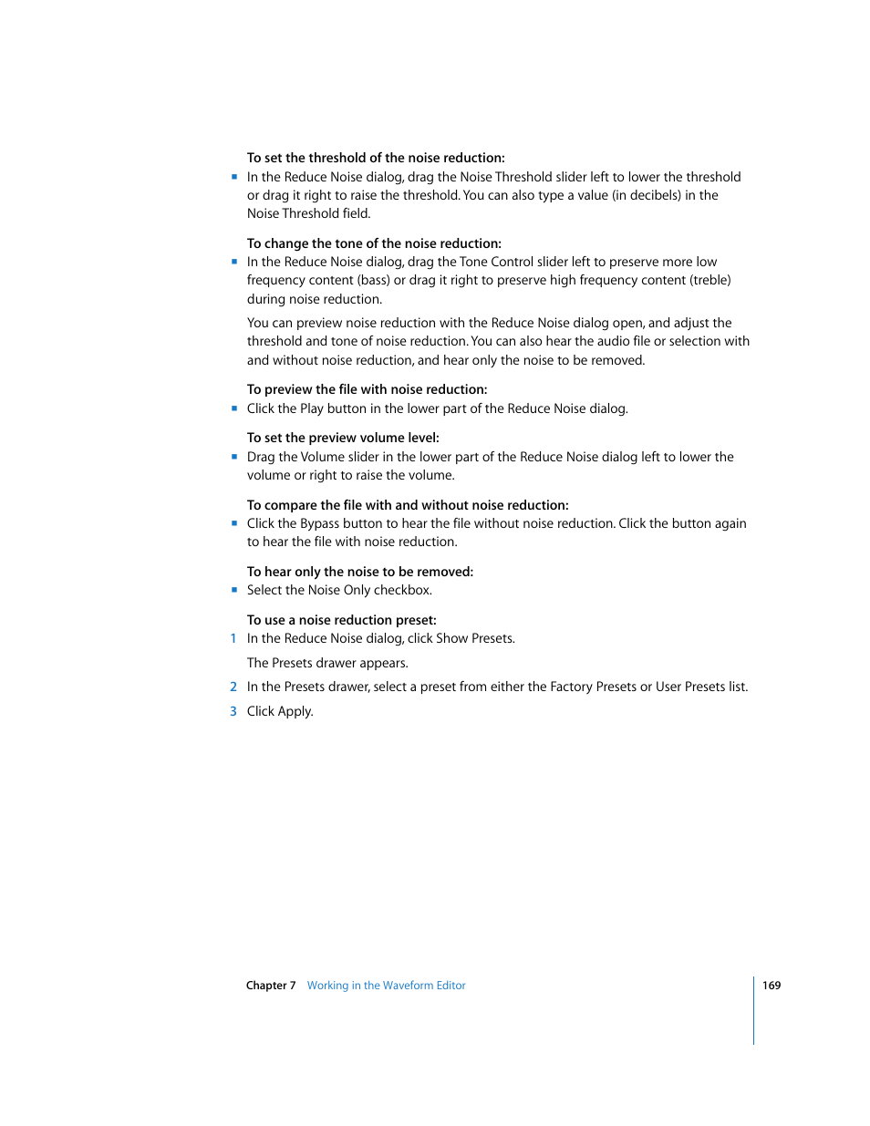 Apple Soundtrack Pro User Manual | Page 169 / 311