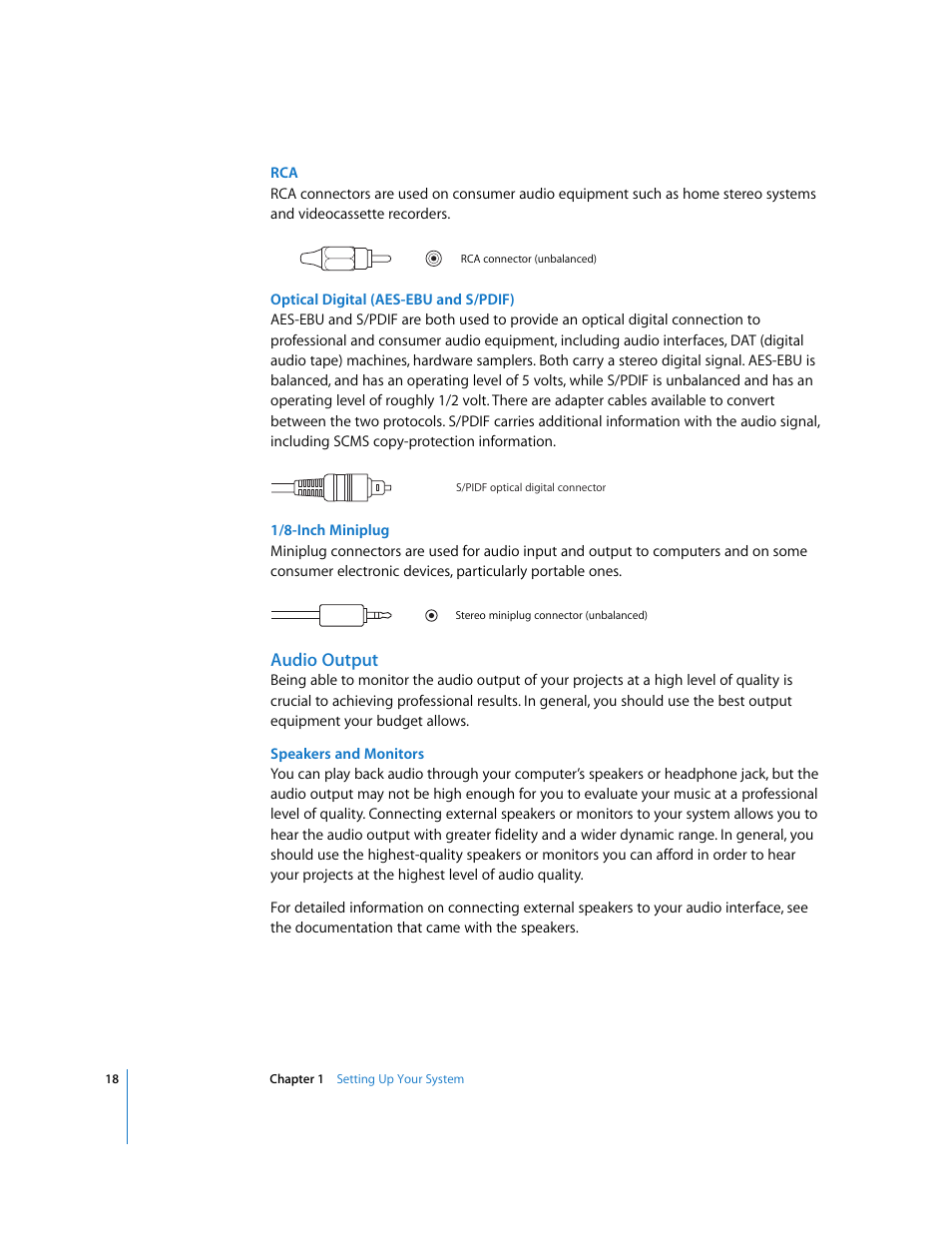 Audio output | Apple Soundtrack Pro User Manual | Page 18 / 311
