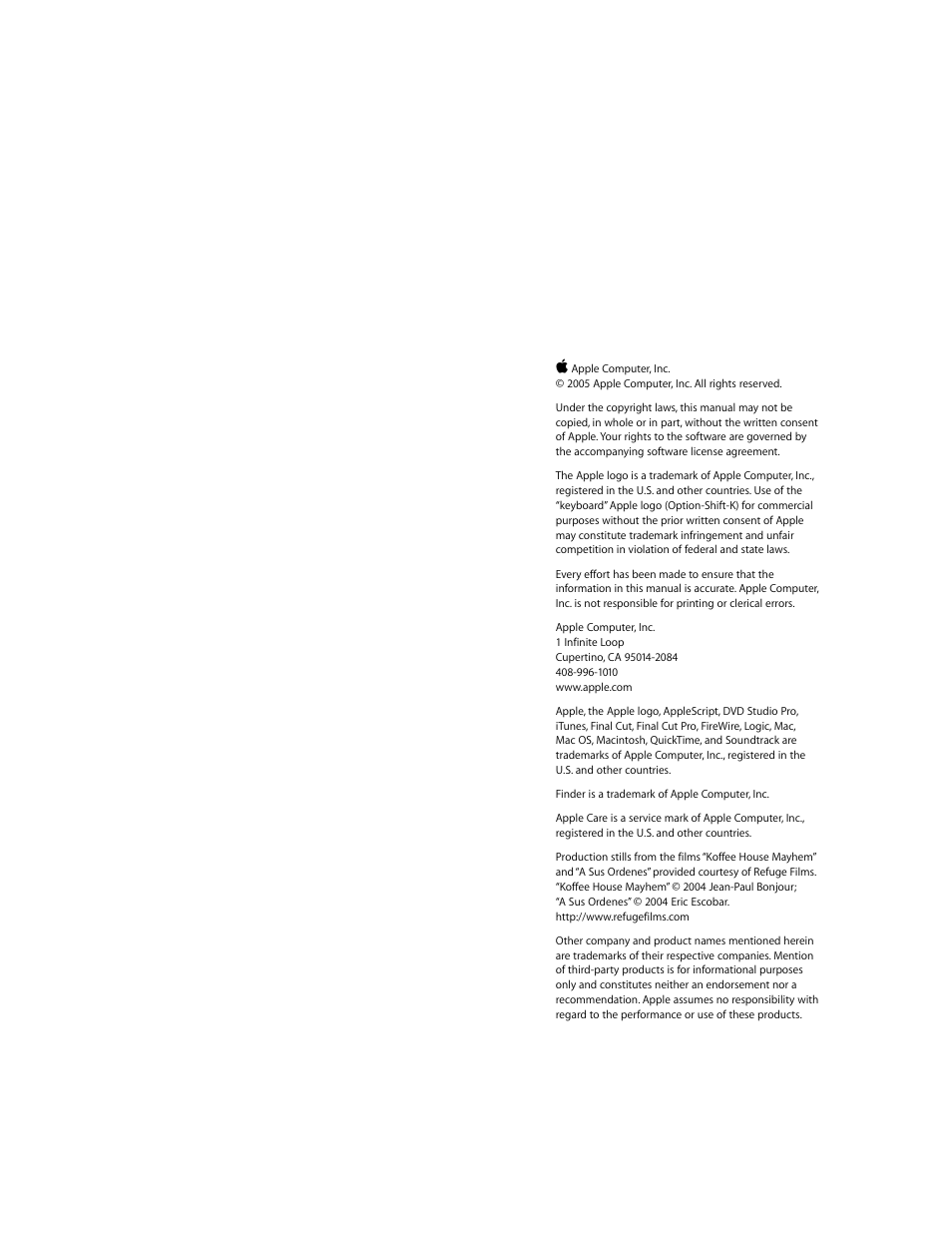 Apple Soundtrack Pro User Manual | Page 2 / 311