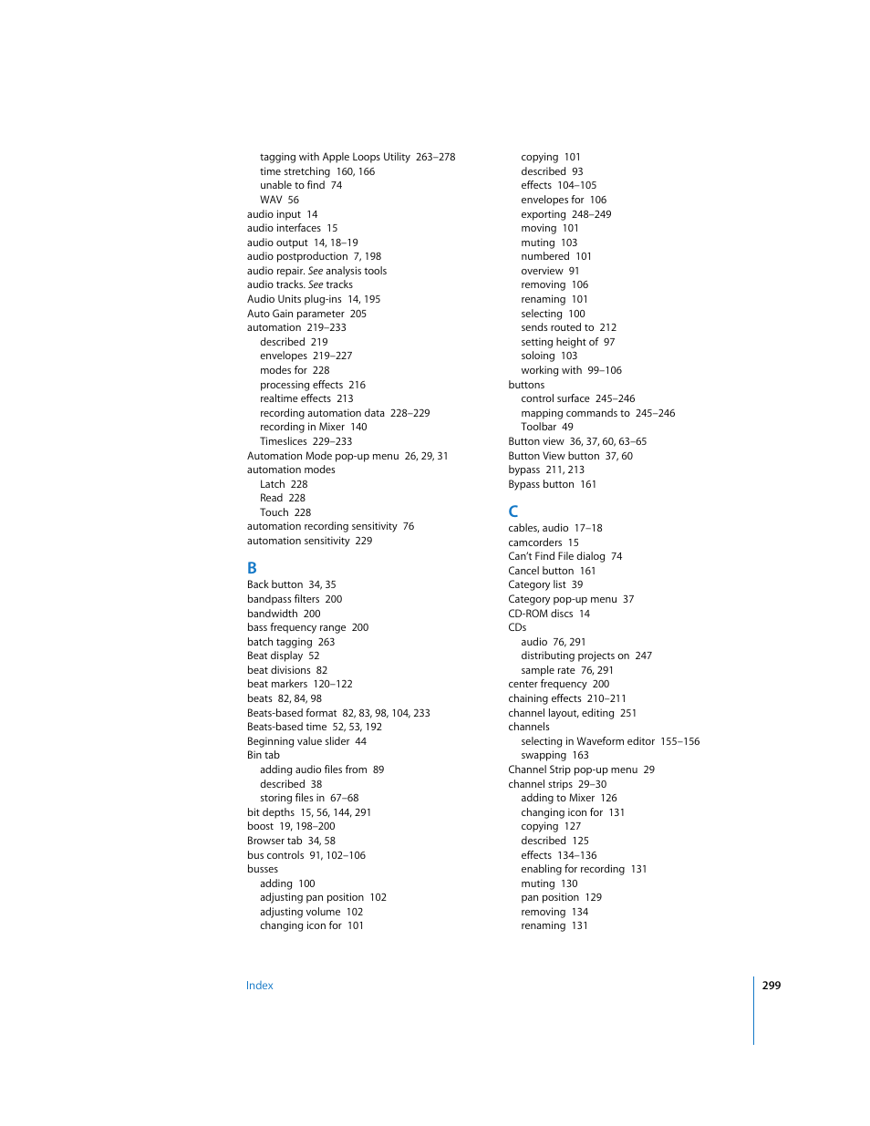 Apple Soundtrack Pro User Manual | Page 299 / 311