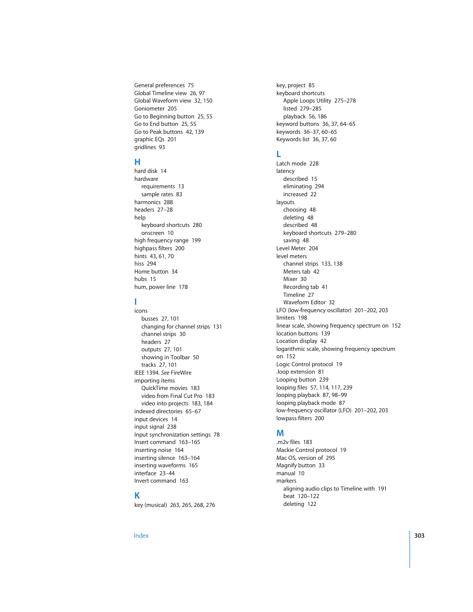 Apple Soundtrack Pro User Manual | Page 303 / 311