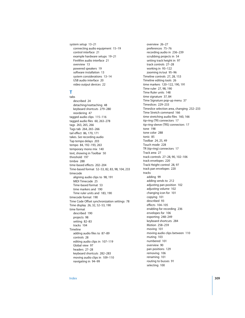 Apple Soundtrack Pro User Manual | Page 309 / 311