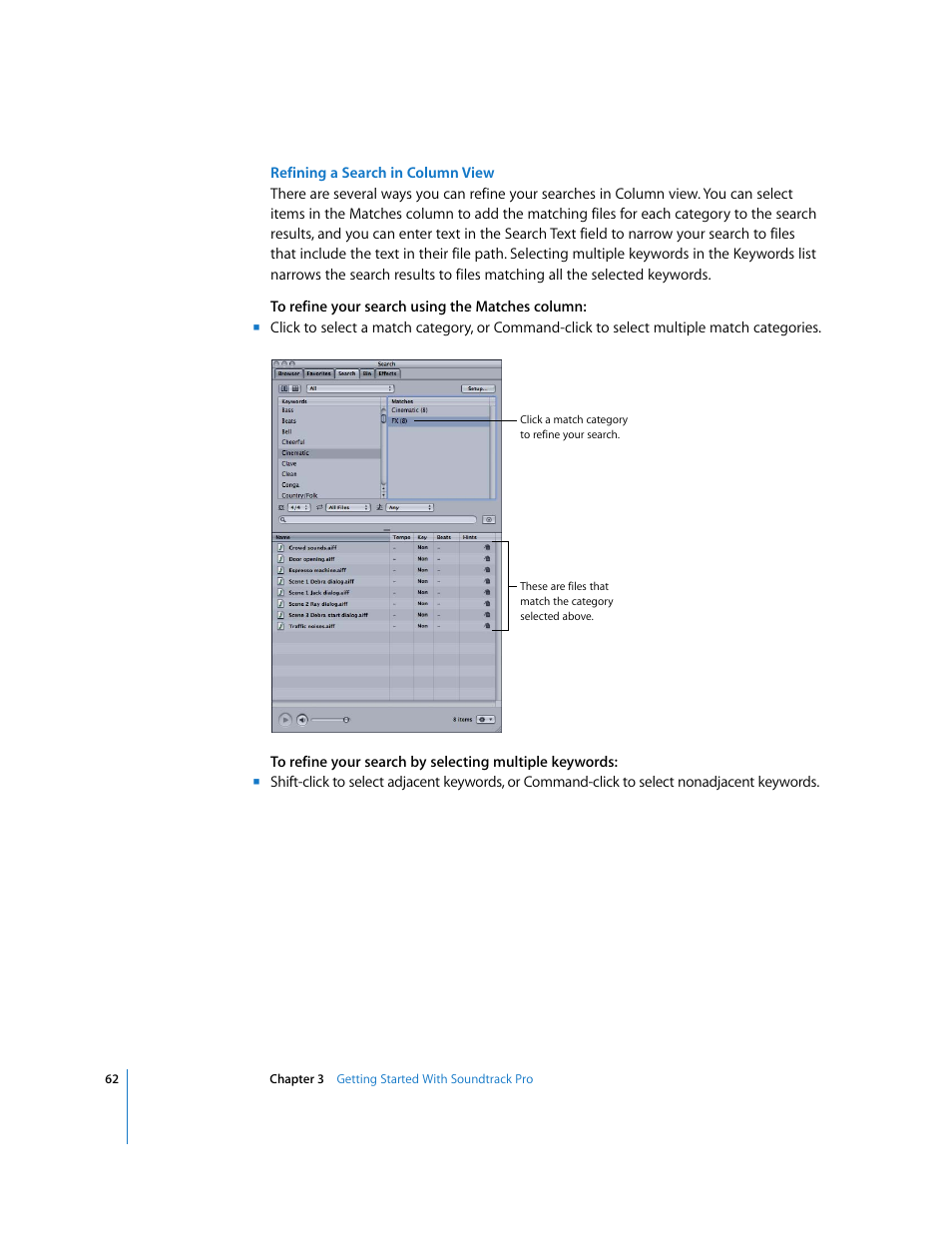 Apple Soundtrack Pro User Manual | Page 62 / 311