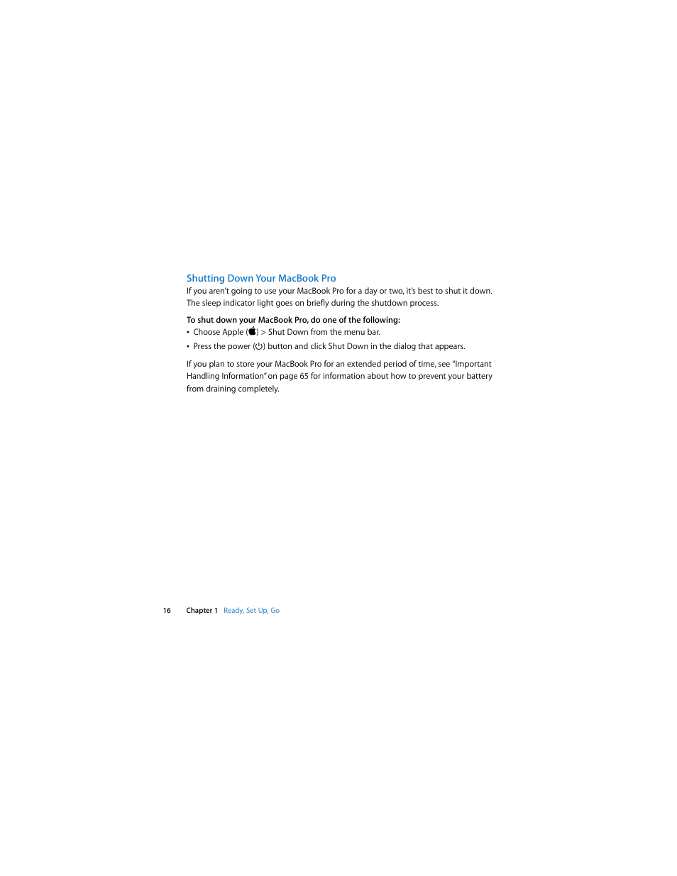 Apple MacBook Pro (15-inch and 17-inch, Inel Core 2 Duo) User Manual | Page 16 / 80