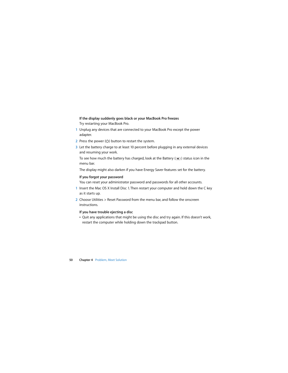 Apple MacBook Pro (15-inch and 17-inch, Inel Core 2 Duo) User Manual | Page 50 / 80