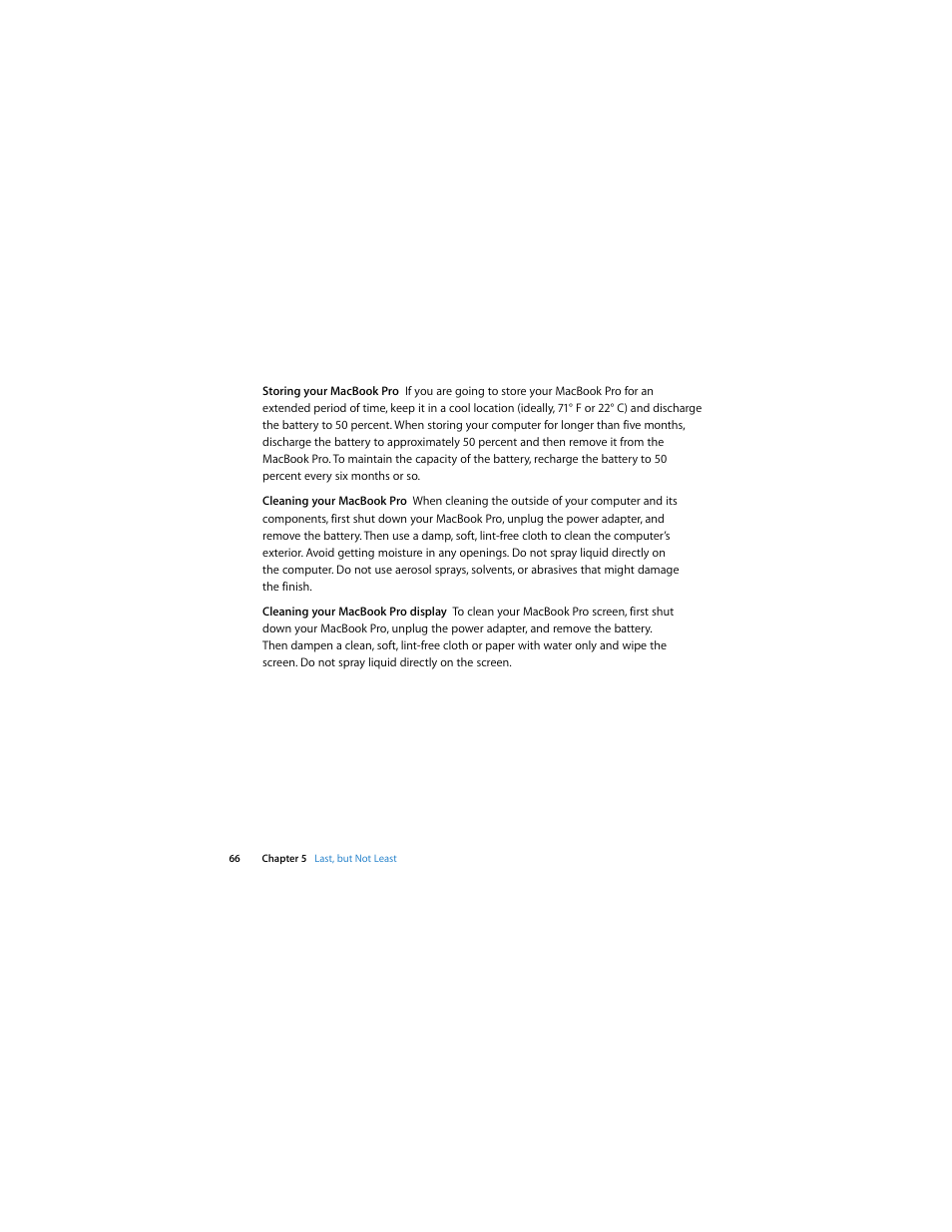 Apple MacBook Pro (15-inch and 17-inch, Inel Core 2 Duo) User Manual | Page 66 / 80