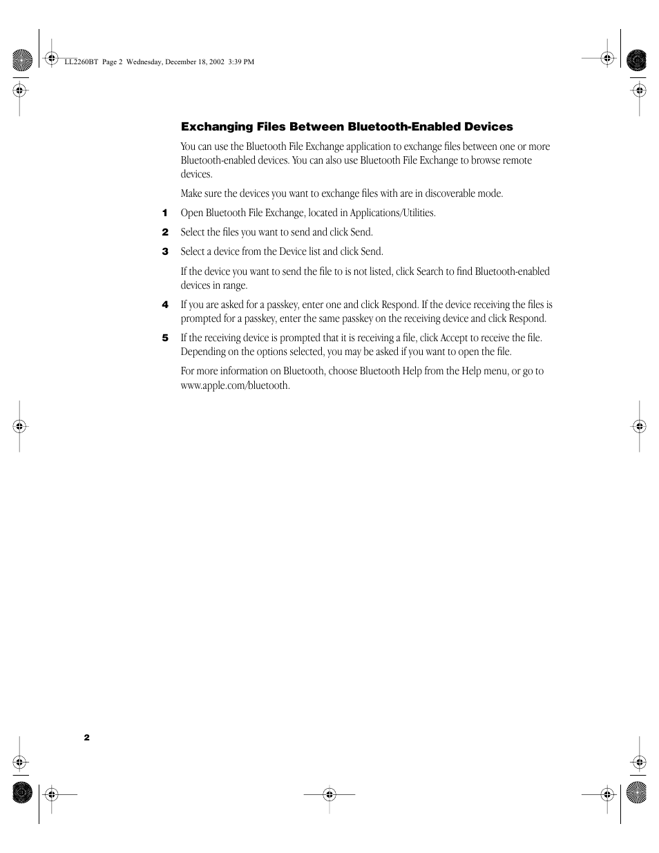 Apple Bluetooth User Manual | Page 2 / 4
