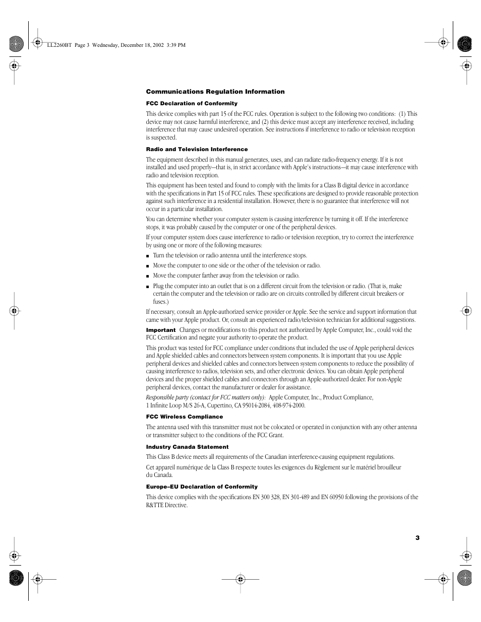 Apple Bluetooth User Manual | Page 3 / 4