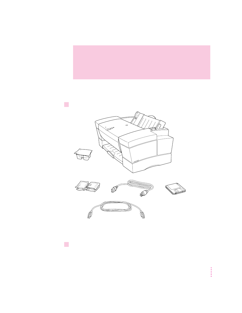 Unpacking the printer | Apple Color StyleWriter Pro User Manual | Page 10 / 73