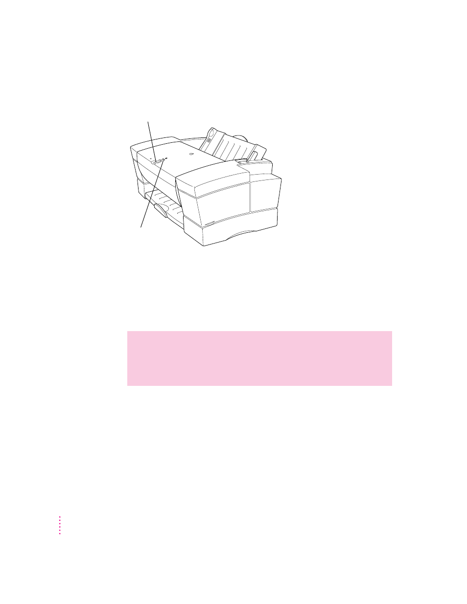 Turning on the printer | Apple Color StyleWriter Pro User Manual | Page 19 / 73