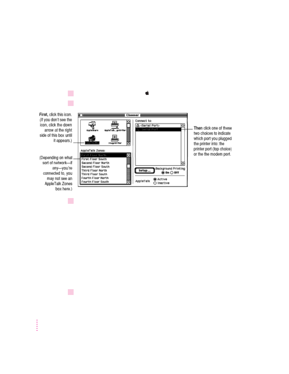 Trying out the printer and aligning the print head | Apple Color StyleWriter Pro User Manual | Page 23 / 73