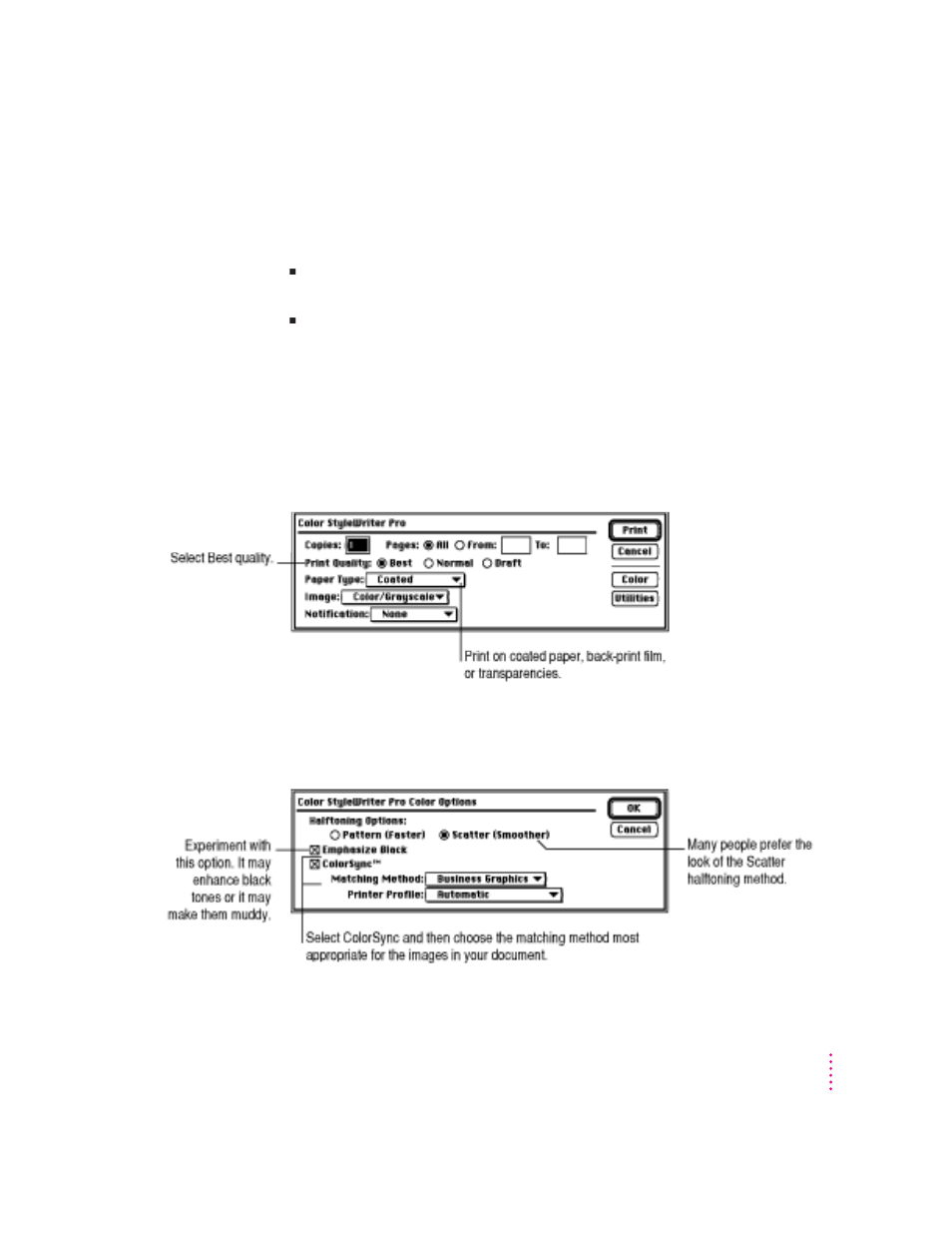Quality | Apple Color StyleWriter Pro User Manual | Page 39 / 73
