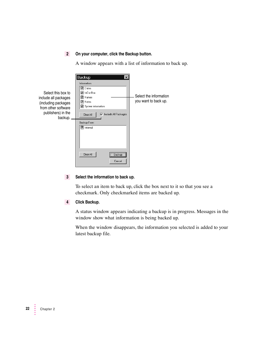 Apple Newton Connection Utilities (for Windows) User Manual | Page 22 / 108