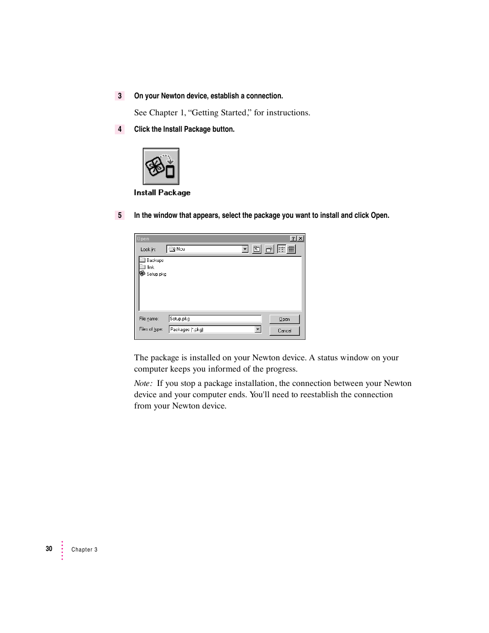 Apple Newton Connection Utilities (for Windows) User Manual | Page 30 / 108