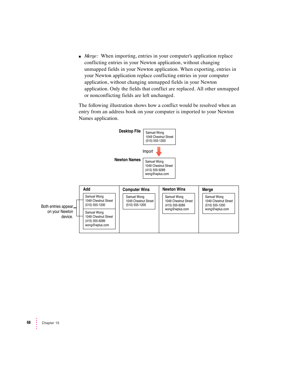 Apple Newton Connection Utilities (for Windows) User Manual | Page 68 / 108