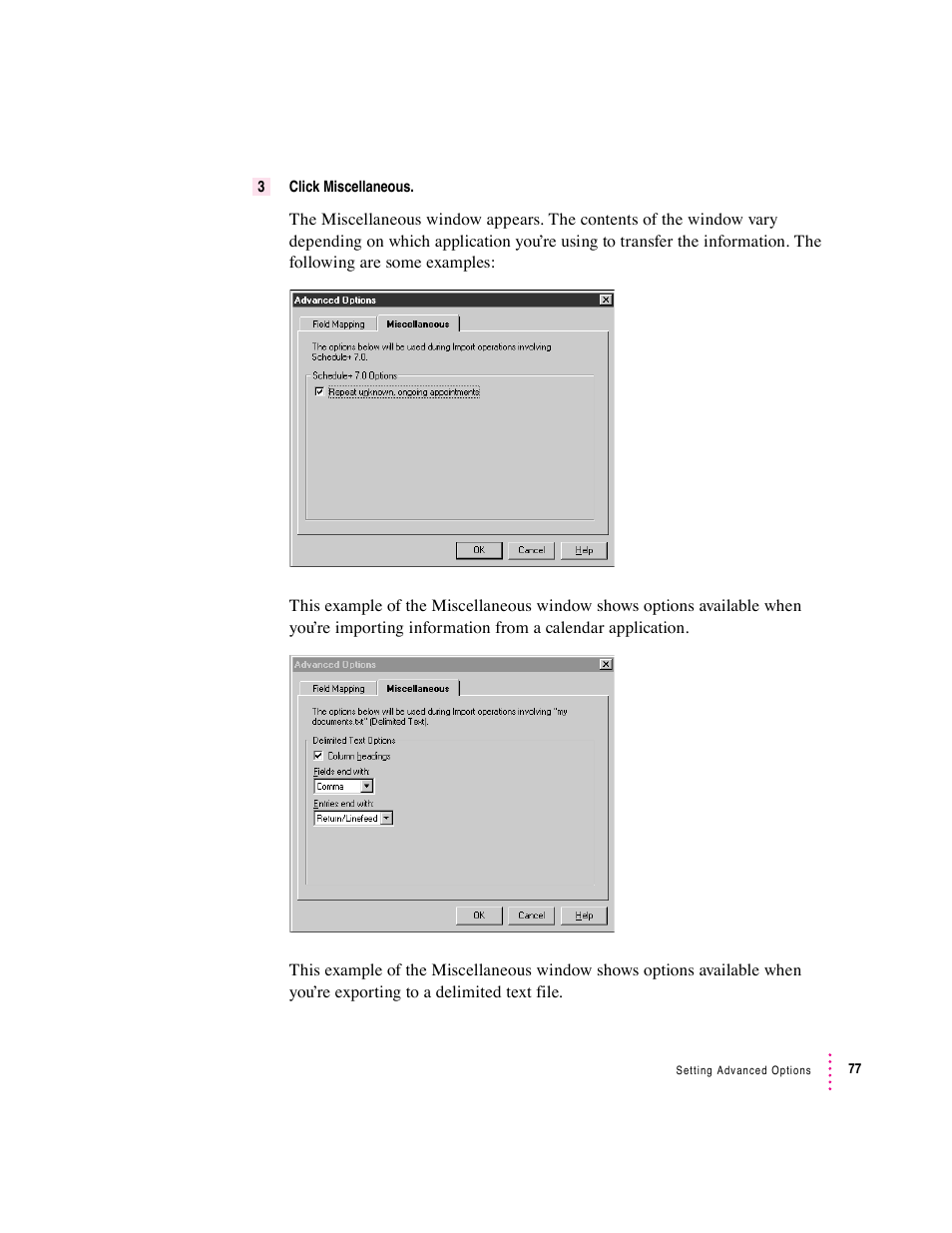 Apple Newton Connection Utilities (for Windows) User Manual | Page 77 / 108