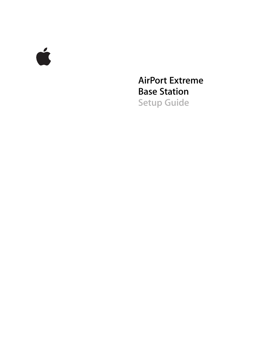 Apple AirPort Extreme Base Station v4.2 User Manual | 36 pages