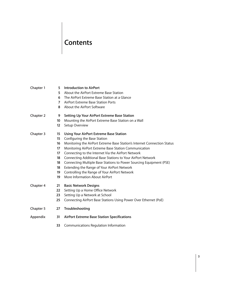 Apple AirPort Extreme Base Station v4.2 User Manual | Page 3 / 36