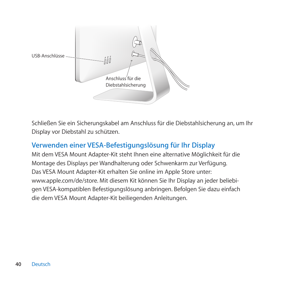 Apple LED Cinema Display (27-inch) User Manual | Page 40 / 104