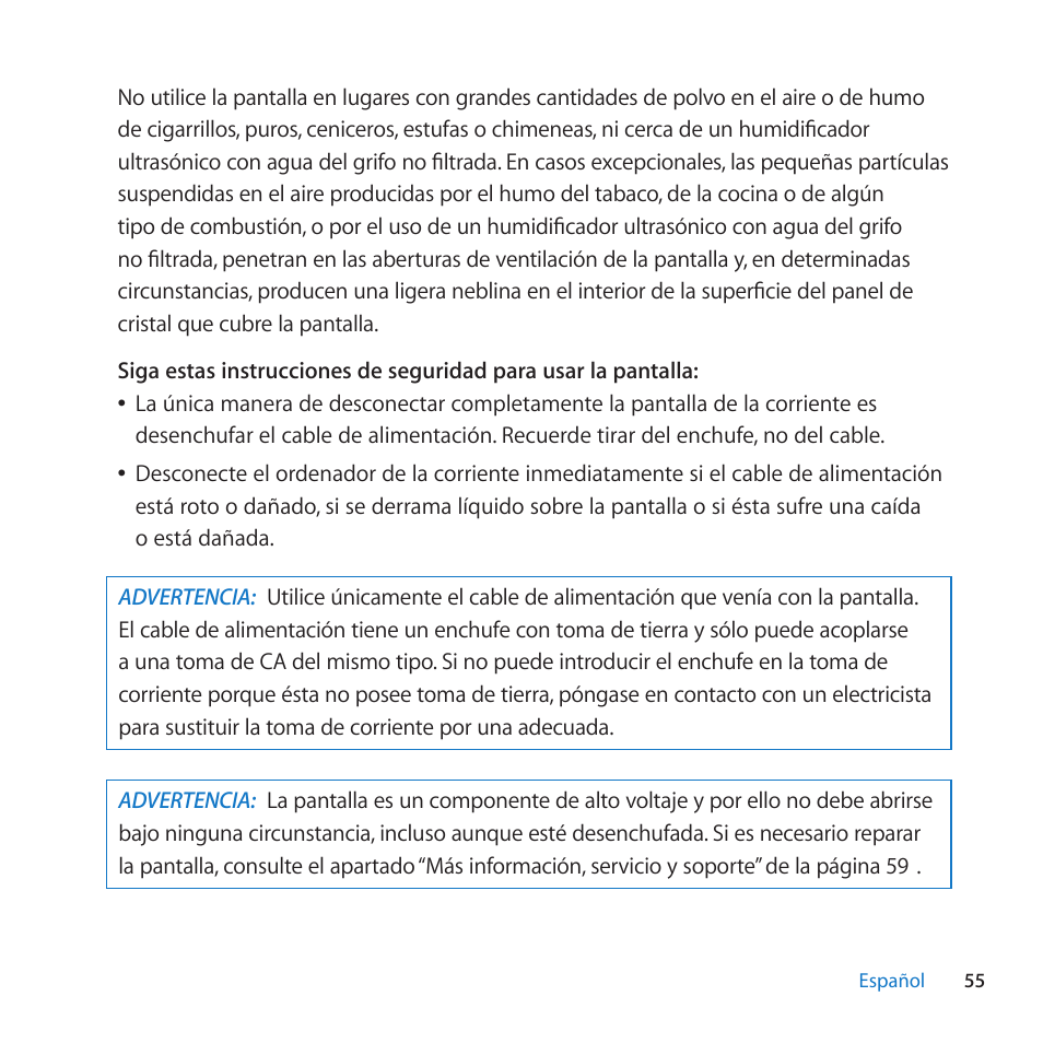 Apple LED Cinema Display (27-inch) User Manual | Page 55 / 104